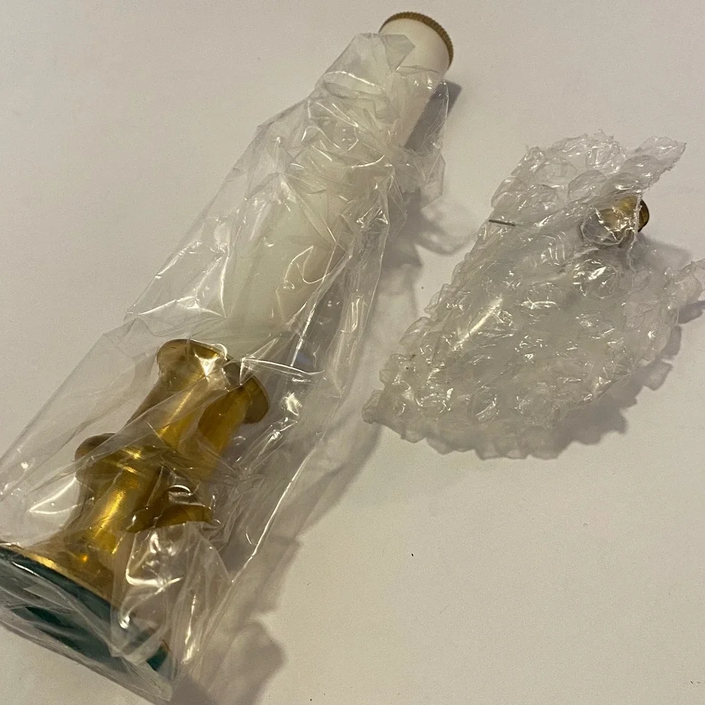 Unbranded Battery Candlestick Set of four‎ 9.5 in New Brass Cordless Window